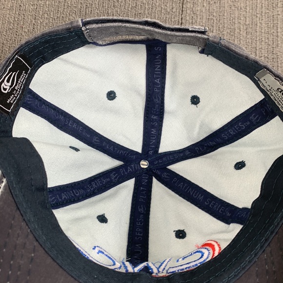 CWC Baseball Hat Mens OSFM Gray Blue Strapback Cap OC Platinum Series - Picture 11 of 14
